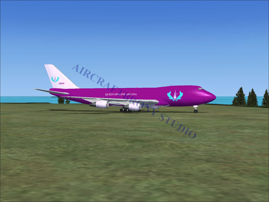 Queen Opaline Arcana Boeing 747-200 (Digital Image) Digital Image