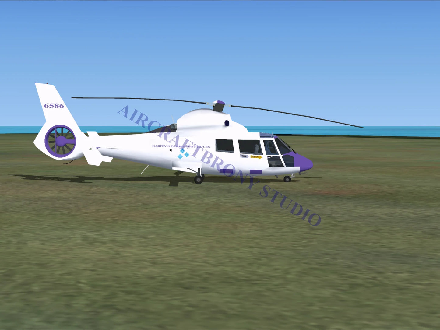 Rarity’s Fashion Boutiques Aerospatiale HH65 Dolphin (Digital Image) Digital Image