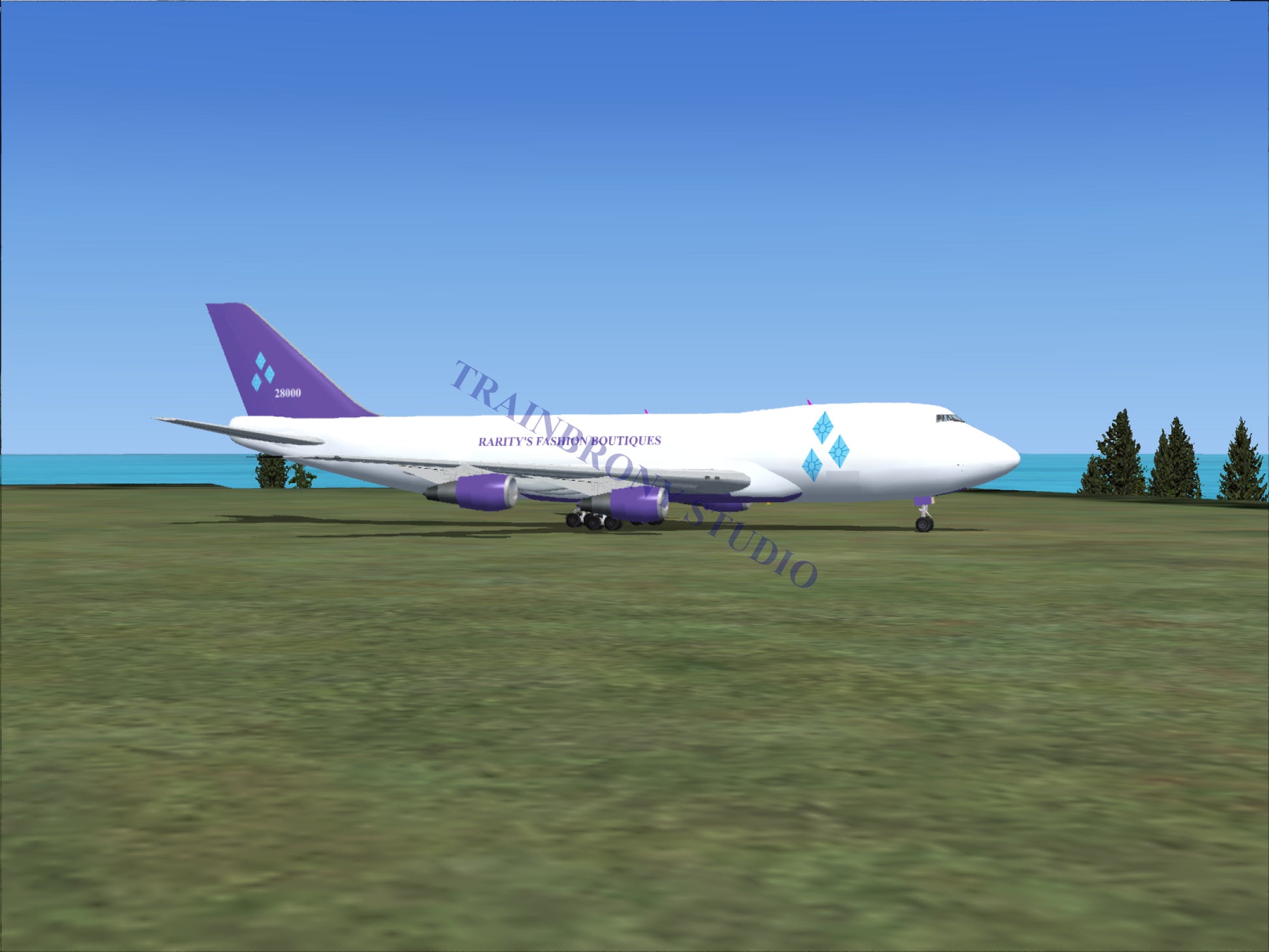 Rarity’s Fashion Boutiques Boeing 747-200 (Digital Image) Digital Image