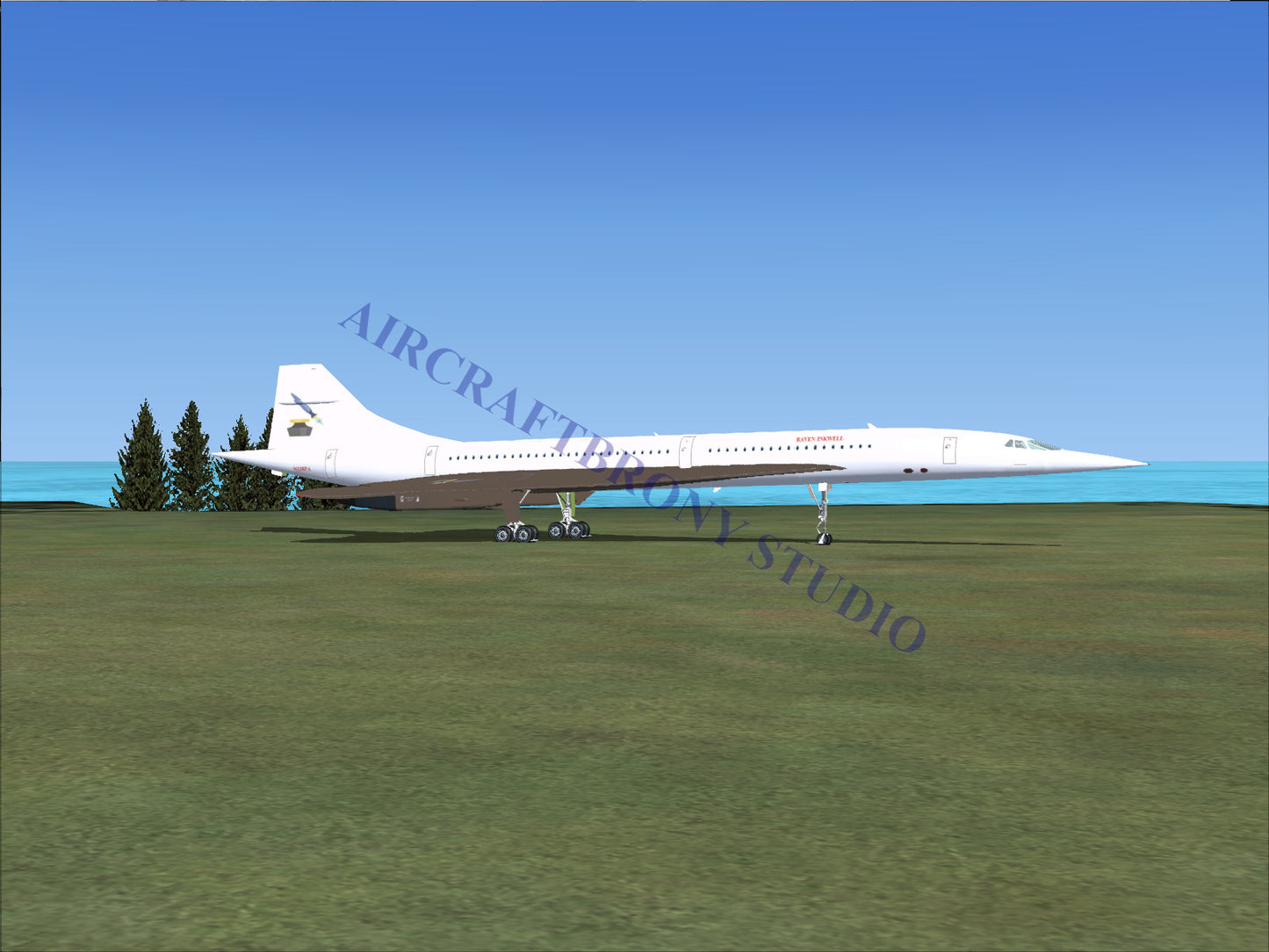 Raven Inkwell Aerospatiale Concorde (Digital Image) Digital Image