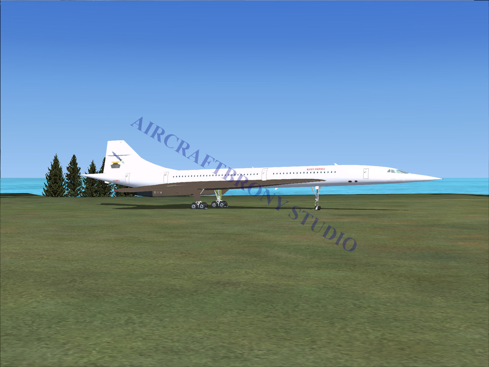 Raven Inkwell Aerospatiale Concorde (Digital Image) Digital Image