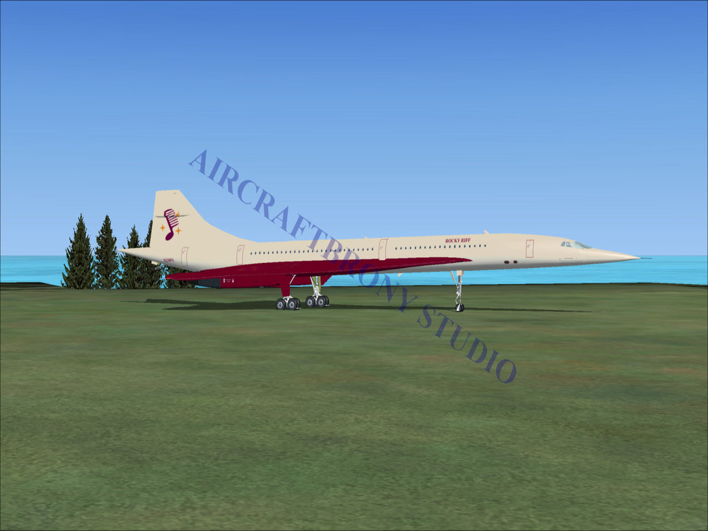 Rocky Riff Aerospatiale Concorde (Digital Image) Digital Image