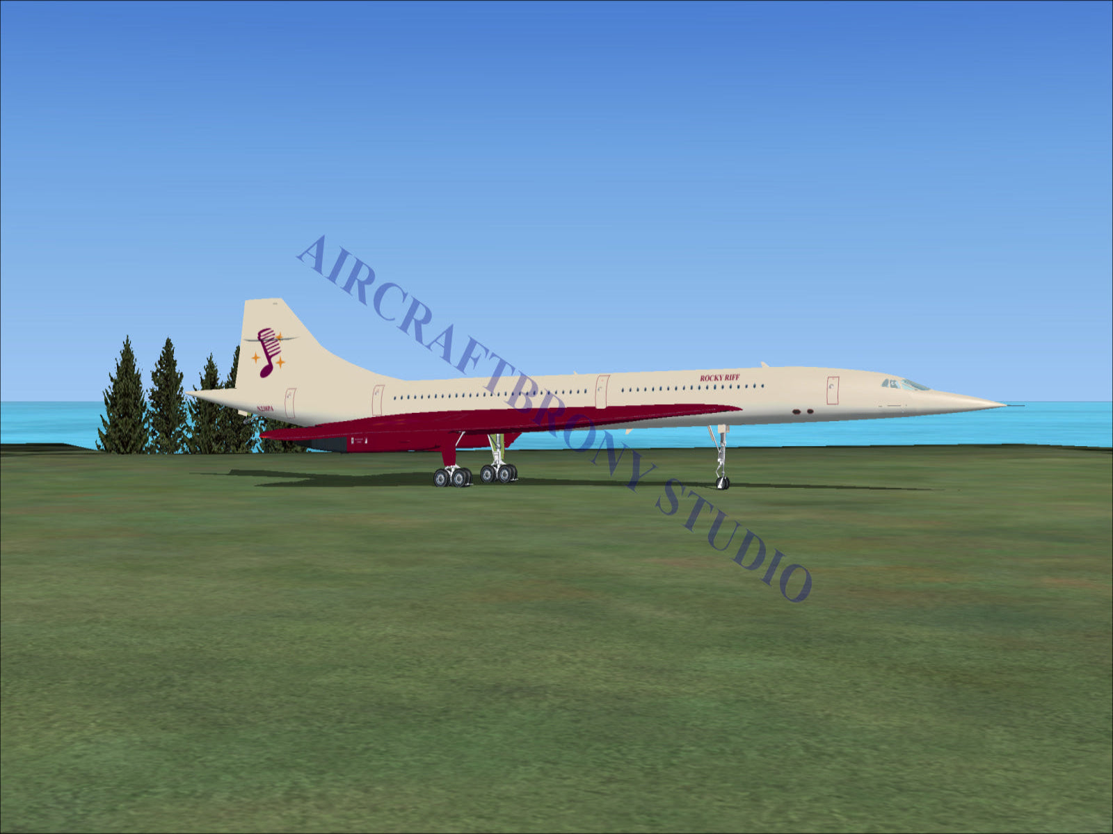 Rocky Riff Aerospatiale Concorde (Digital Image) Digital Image
