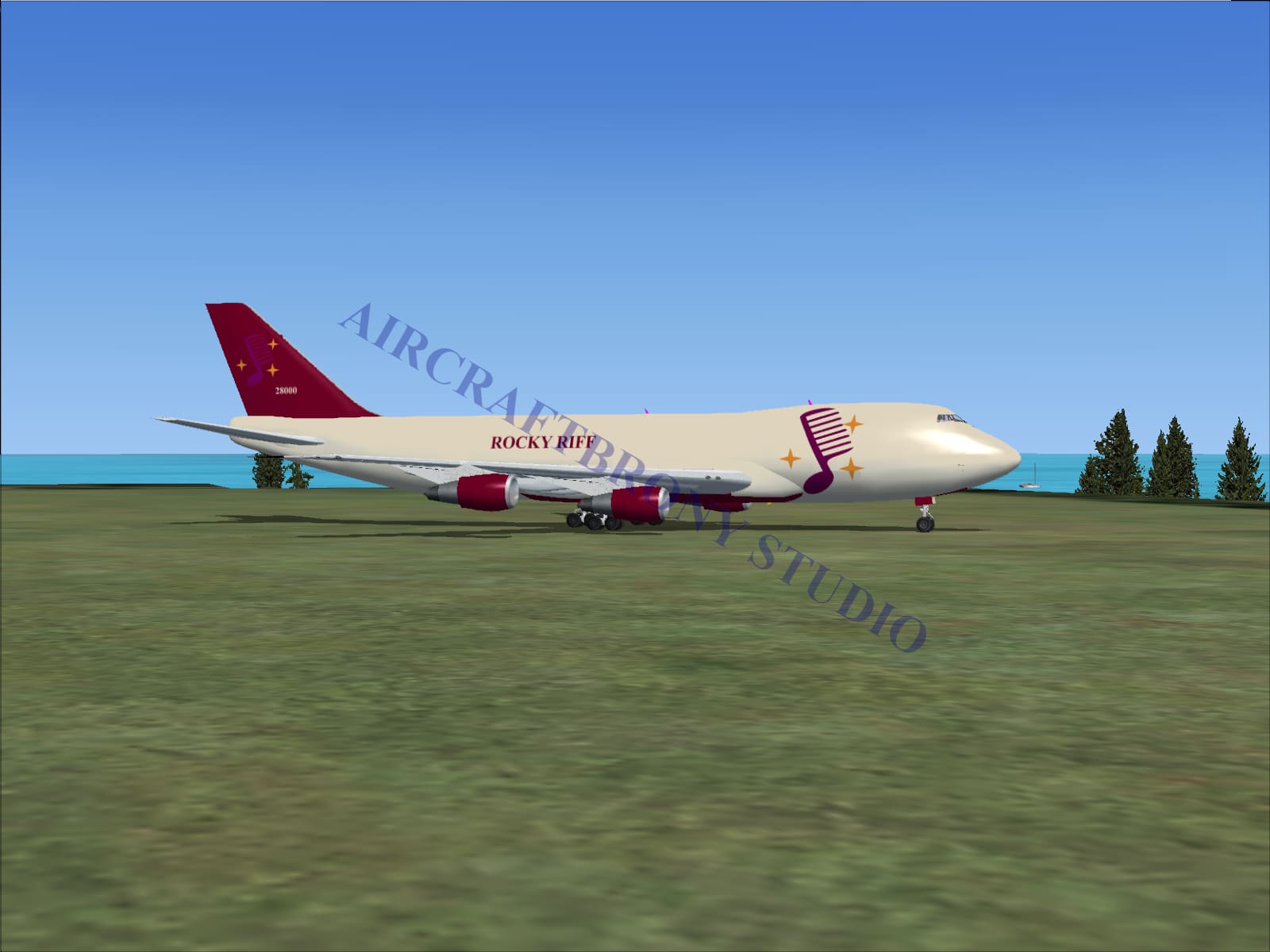 Rocky Riff Boeing 747-200 (Digital Image) Digital Image