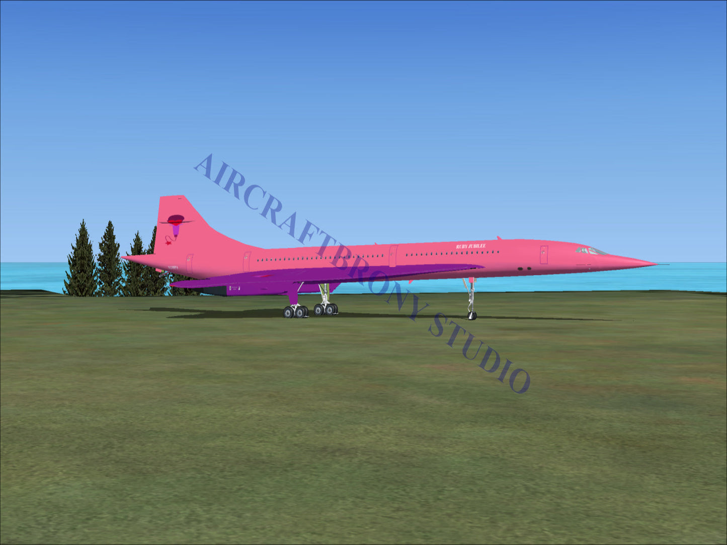 Ruby Jubilee Aerospatiale Concorde (Digital Image) Digital Image