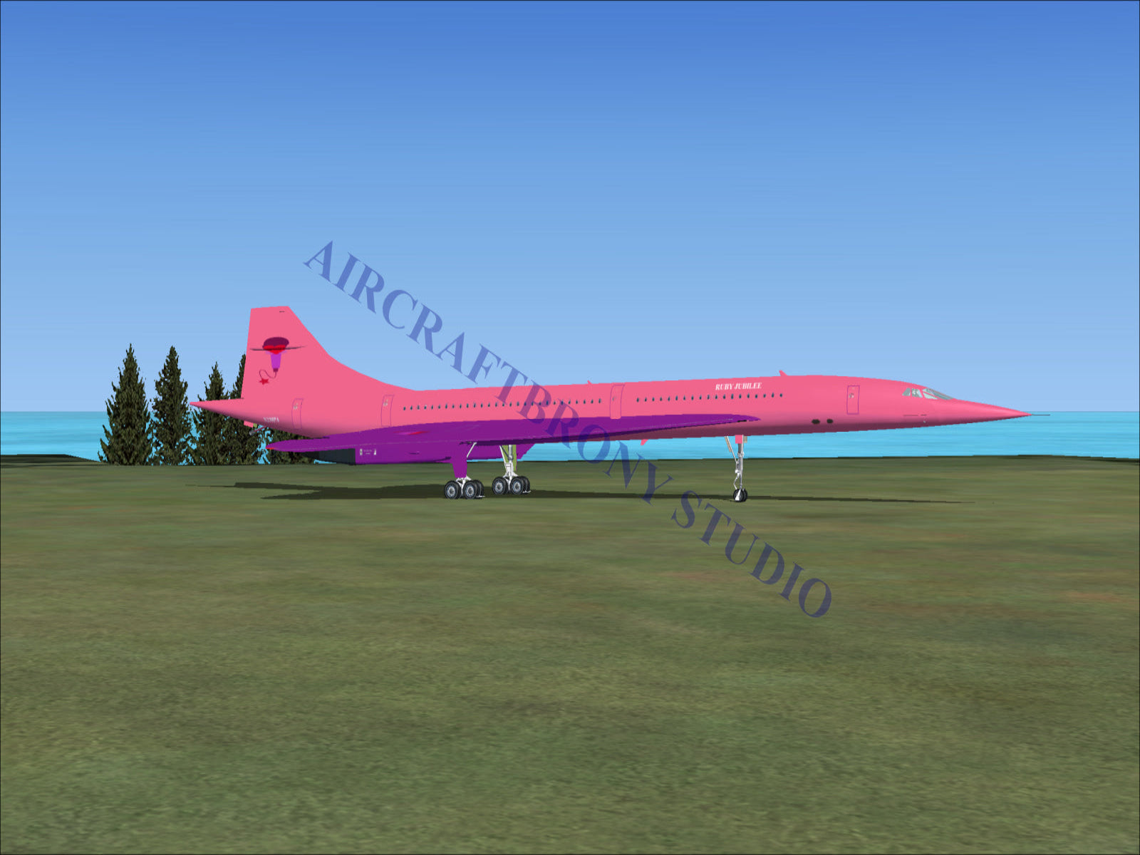 Ruby Jubilee Aerospatiale Concorde (Digital Image) Digital Image