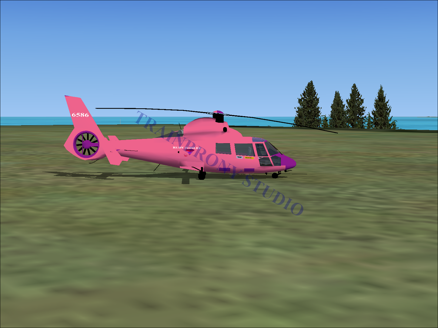 Ruby Jubilee Aerospatiale HH65 Dolphin (Digital Image) Digital Image