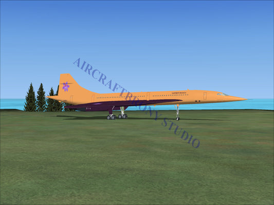 Saffron Masala Aerospatiale Concorde (Digital Image) Digital Image