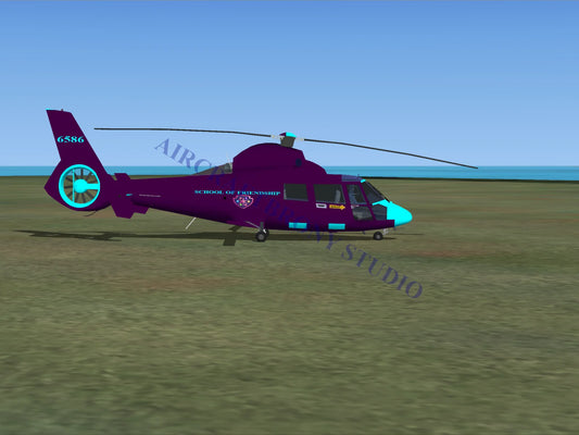 School Friendship Aerospatiale HH65 Dolphin (Digital Image) Digital Image