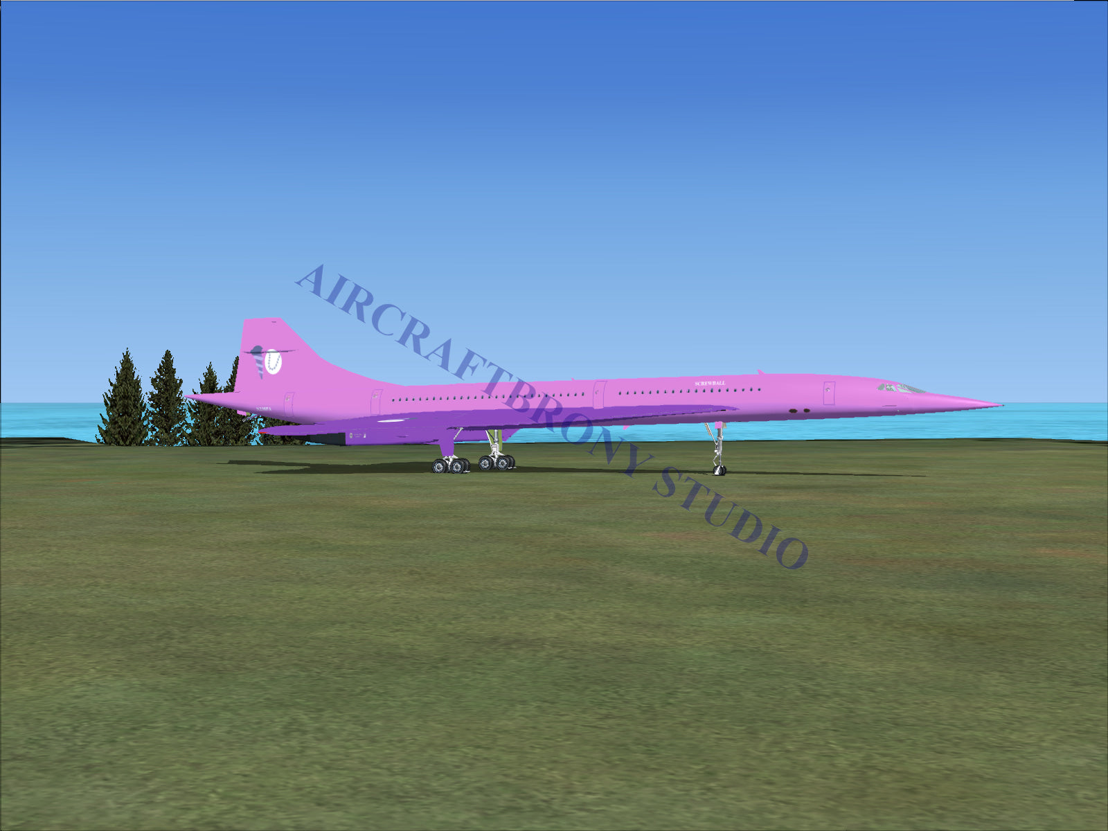 Screwball Aerospatiale Concorde (Digital Image) Digital Image