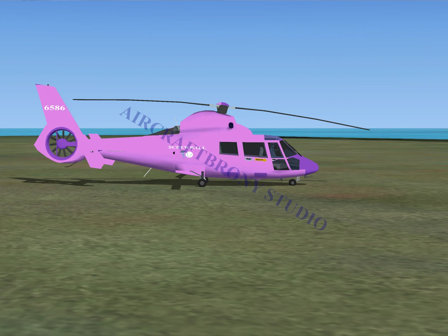 Screwball Aerospatiale HH65 Dolphin (Digital Image) Digital Image