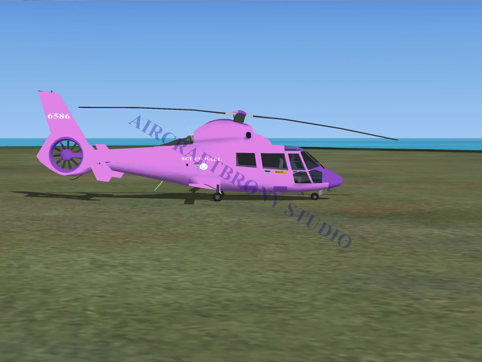 Screwball Aerospatiale HH65 Dolphin (Digital Image) Digital Image