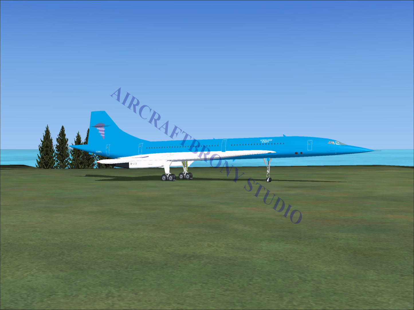 Screwloose Screwy Aerospatiale Concorde (Digital Image) Digital Image