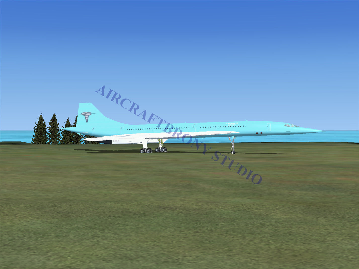 Screwloose Screwy Aerospatiale Concorde (Digital Image) Digital Image