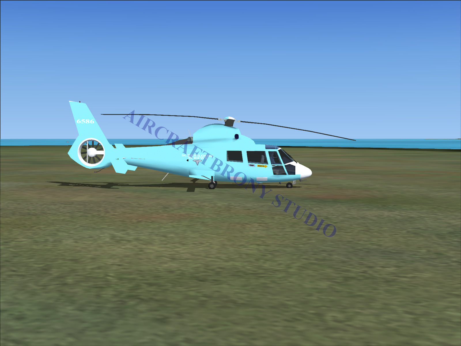 Screwloose Screwy Aerospatiale HH65 Dolphin (Digital Image) Digital Image
