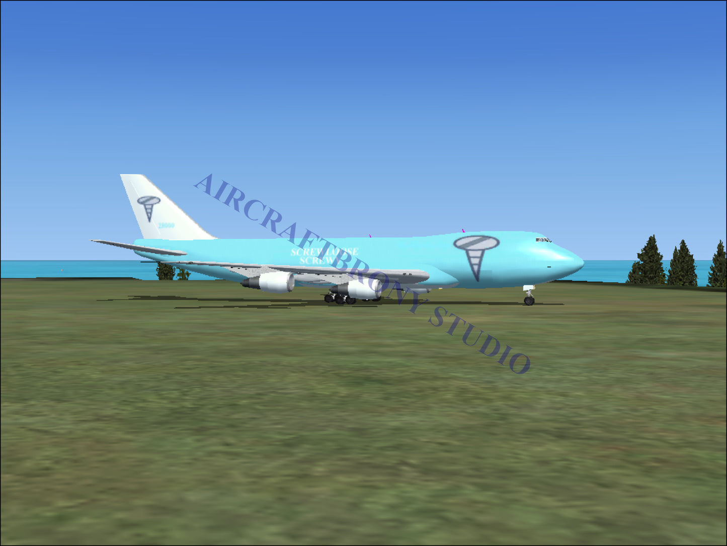 Screwloose Screwy Boeing 747-200 (Digital Image) Digital Image