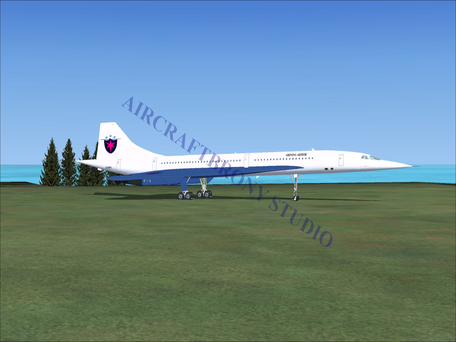 Shining Armor Aerospatiale Concorde (Digital Image) Digital Image