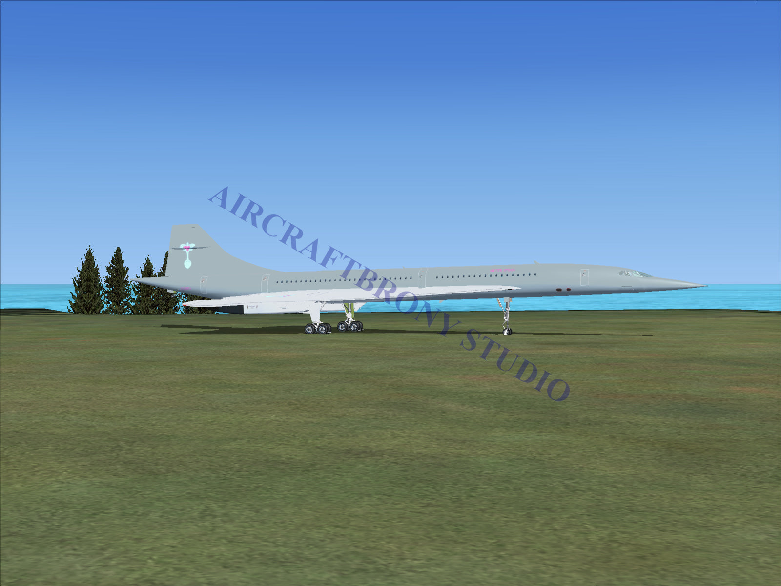 Silver Spoon Aerospatiale Concorde (Digital Image) – Aircraftbrony Studio