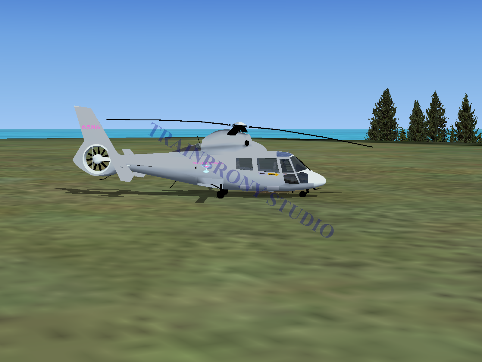 Silver Spoon Aerospatiale HH65 Dolphin (Digital Image) Digital Image