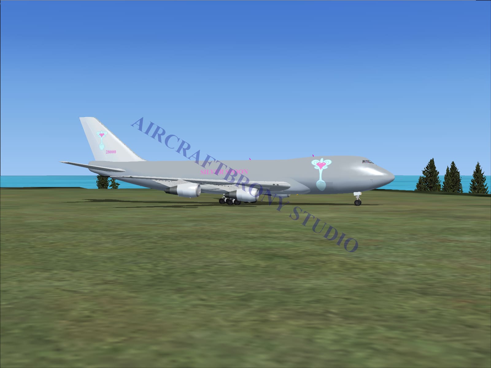 Silver Spoon Boeing 747-200 (Digital Image) Digital Image