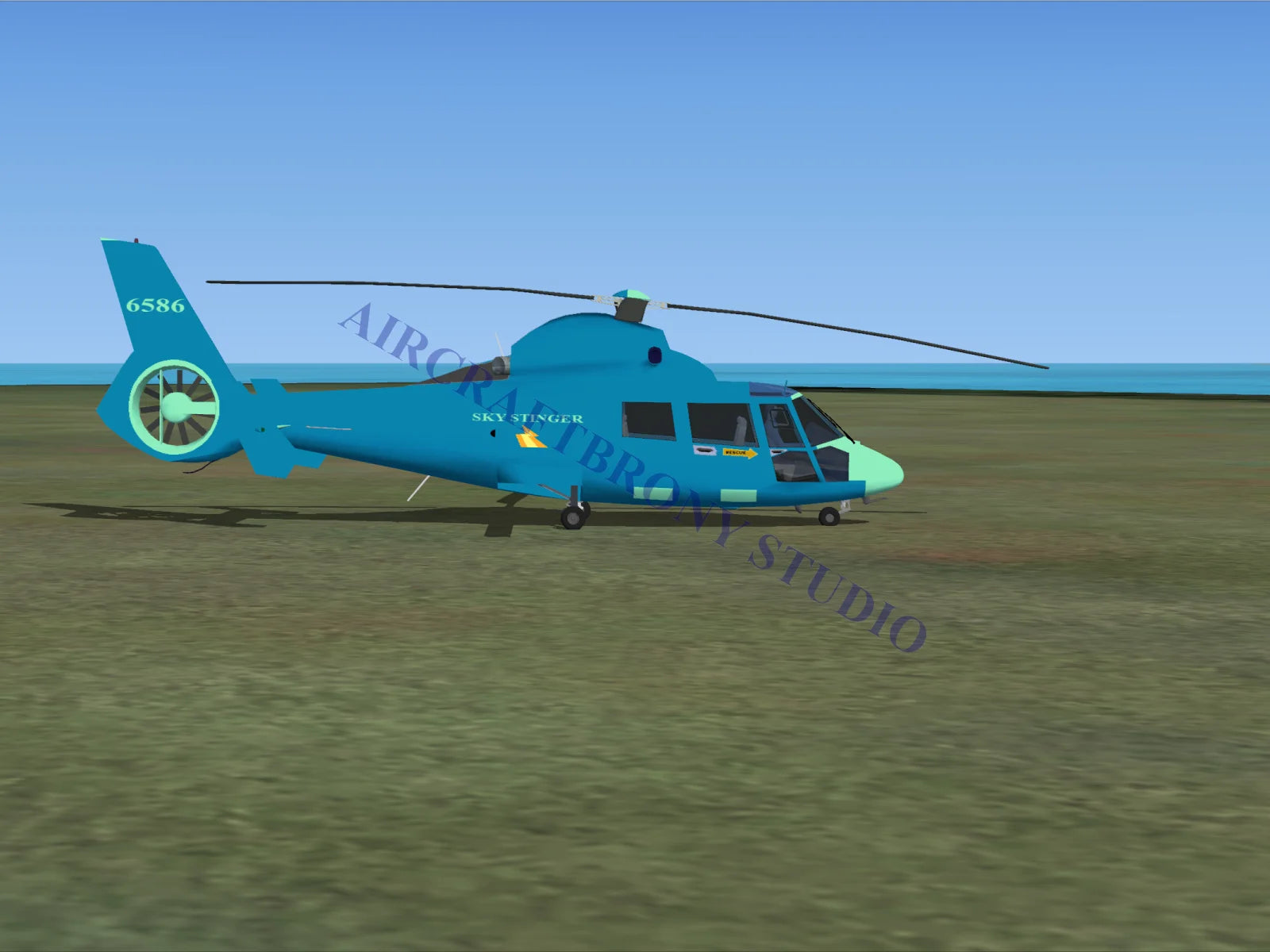 Sky Stinger Aerospatiale HH65 Dolphin (Digital Image) Digital Image