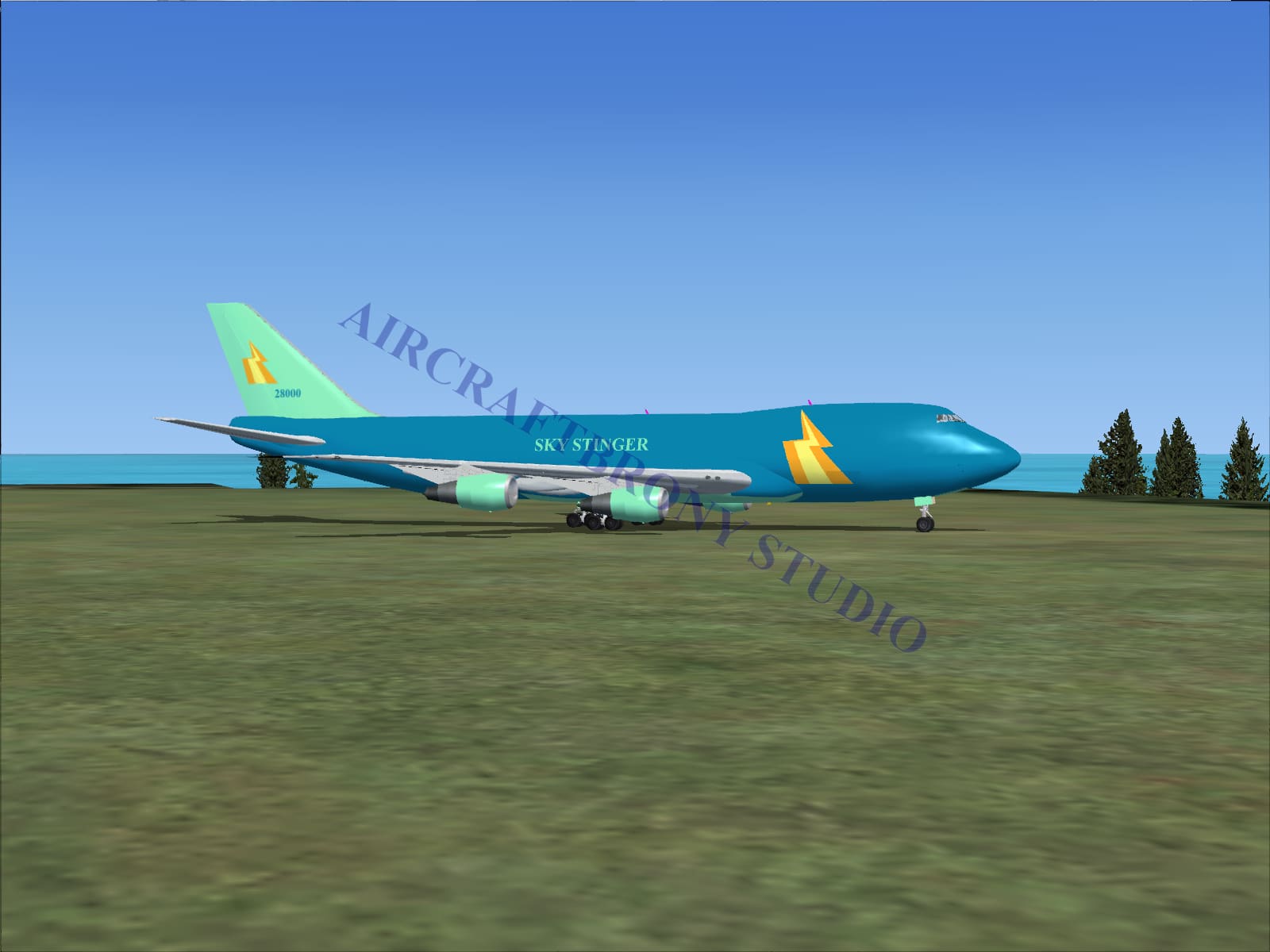 Sky Stinger Boeing 747-200 (Digital Image) Digital Image