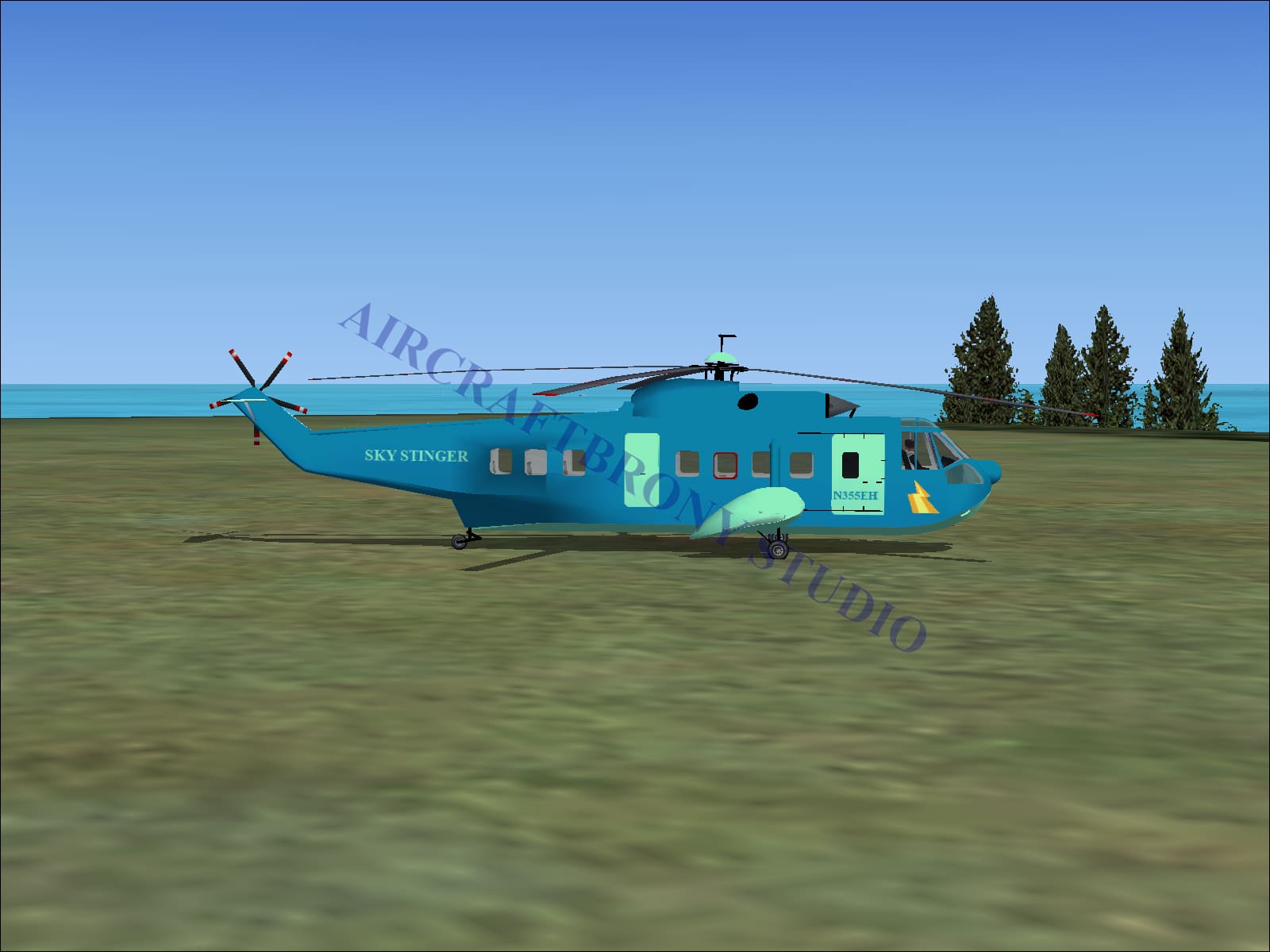 Sky Stinger Sikorsky S-61N (Digital Image) Digital Image