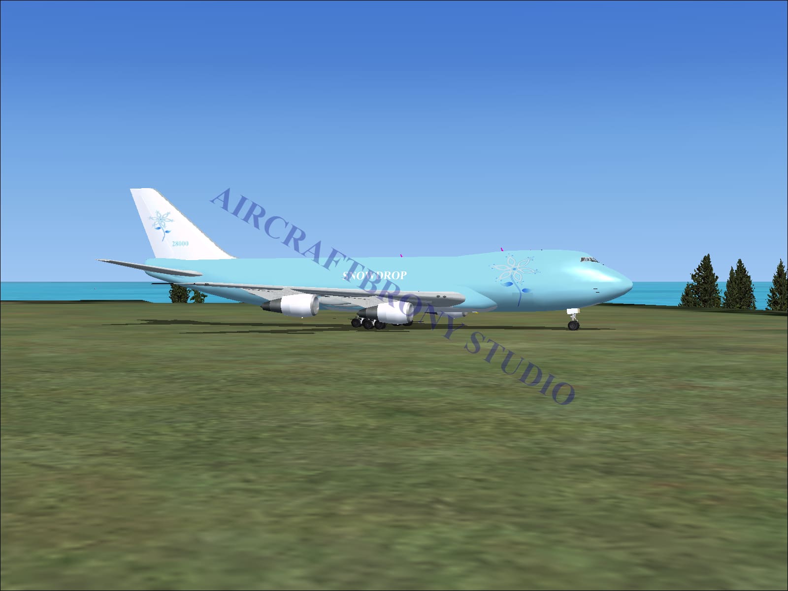 Snowdrop Boeing 747-200 (Digital Image) Digital Image