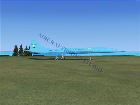 Spring Rain Aerospatiale Concorde (Digital Image) Digital Image