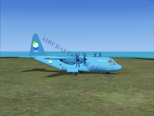 Spring Rain Lockheed C-130 (Digital Image) Digital Image
