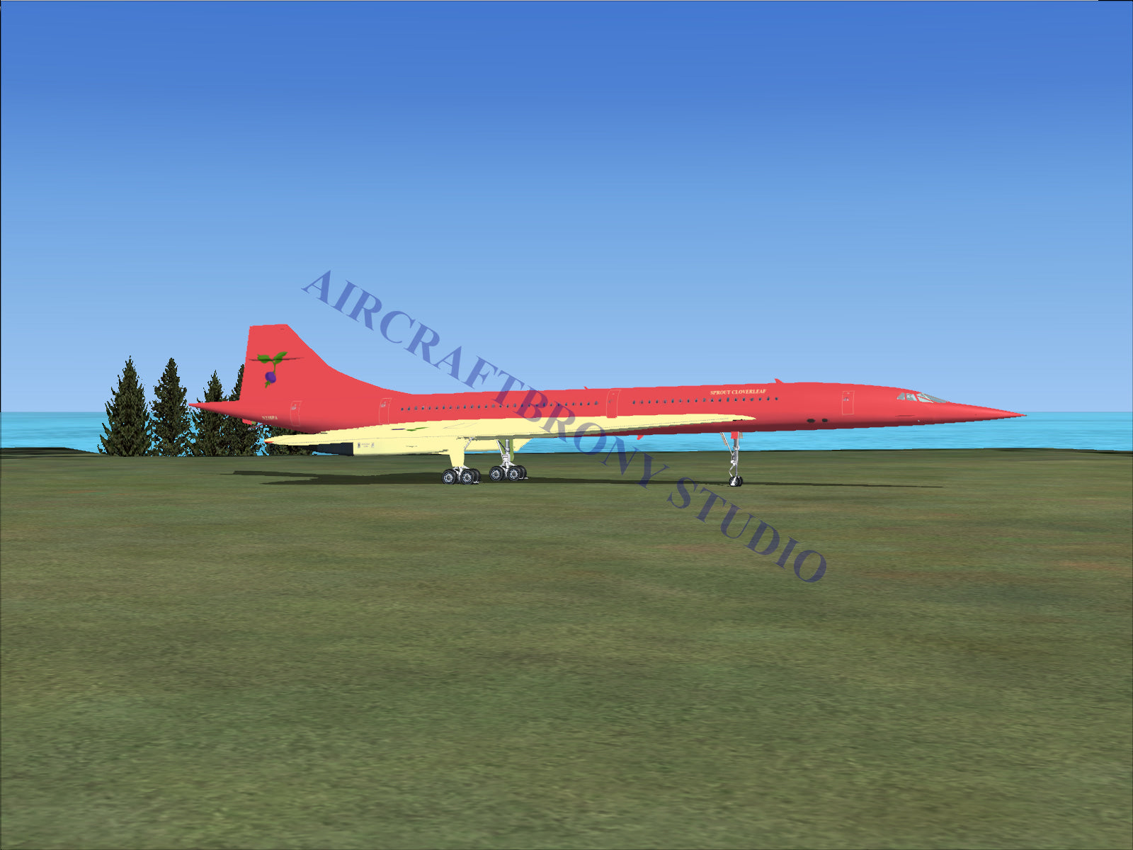 Sprout Cloverleaf Aerospatiale Concorde (Digital Image) Digital Image