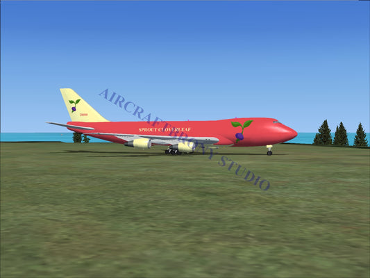 Sprout Cloverleaf Boeing 747-200 (Digital Image) Digital Image