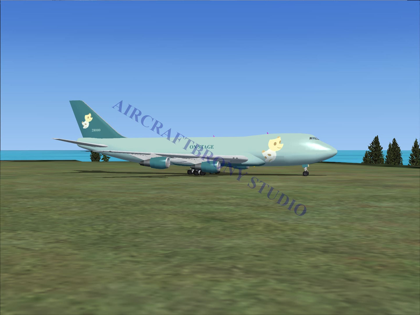 Stage Boeing 747-200 (Digital Image) Digital Image