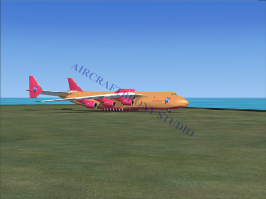 Gold boeing 747-8f cargo plane