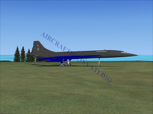 Starswirl Bearded Aerospatiale Concorde (Digital Image) Digital Image