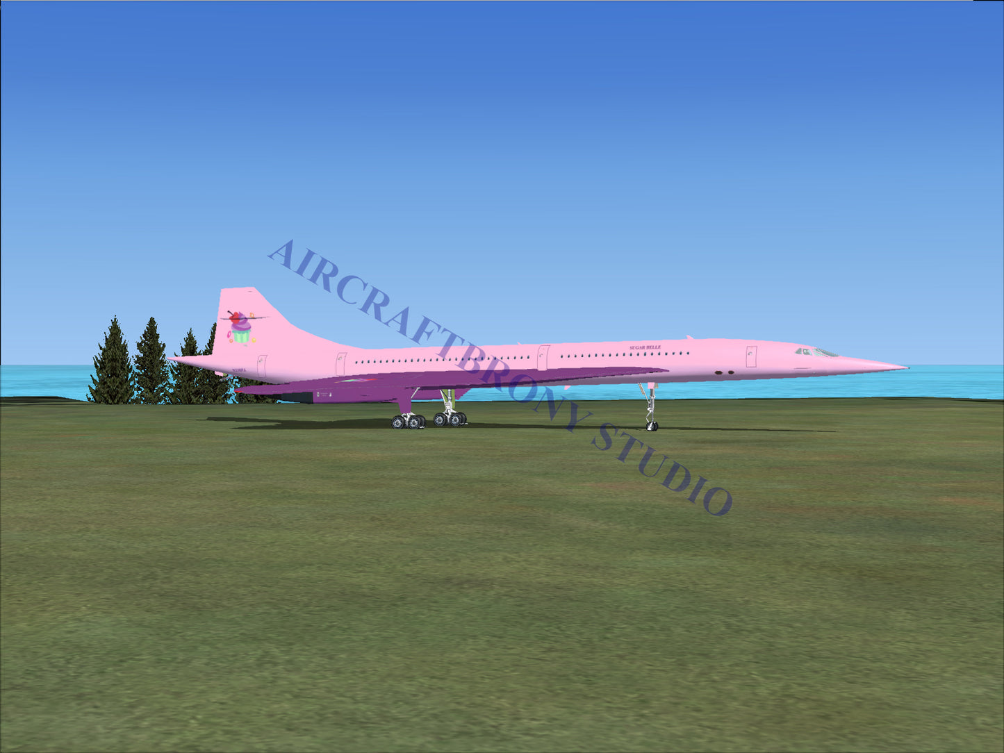 Sugar Belle Aerospatiale Concorde (Digital Image) Digital Image