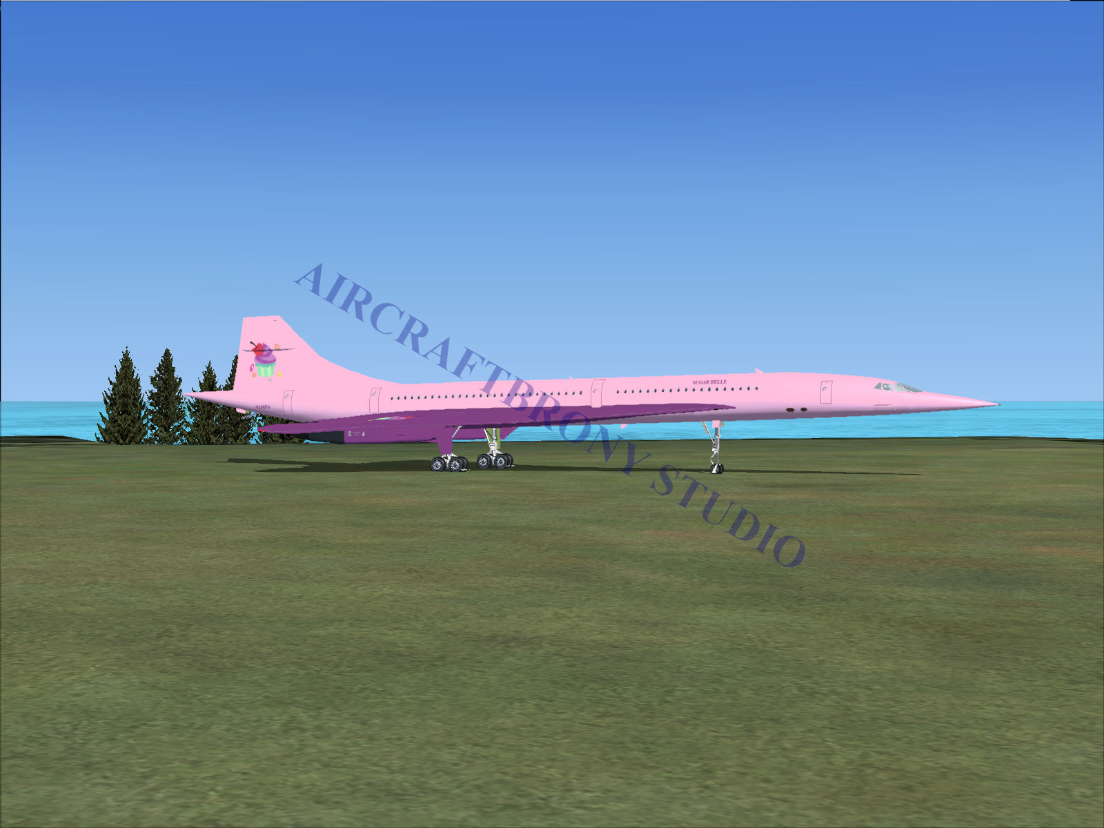 Sugar Belle Aerospatiale Concorde (Digital Image) Digital Image