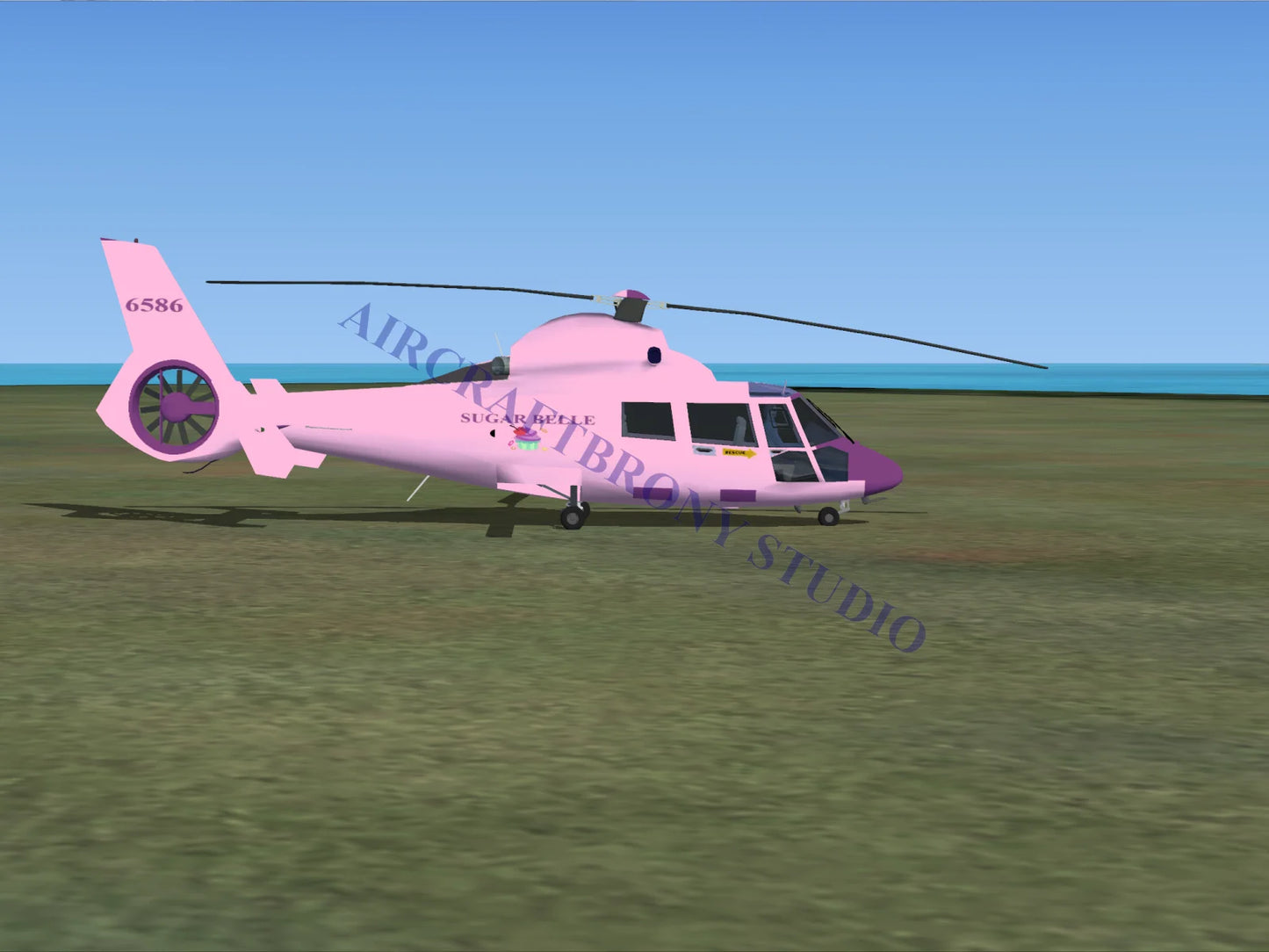 Sugar Belle Aerospatiale HH65 Dolphin (Digital Image) Digital Image