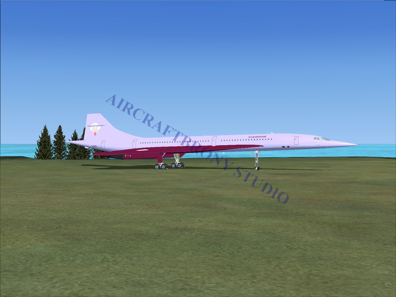 Sugar Moonlight Aerospatiale Concorde (Digital Image) Digital Image