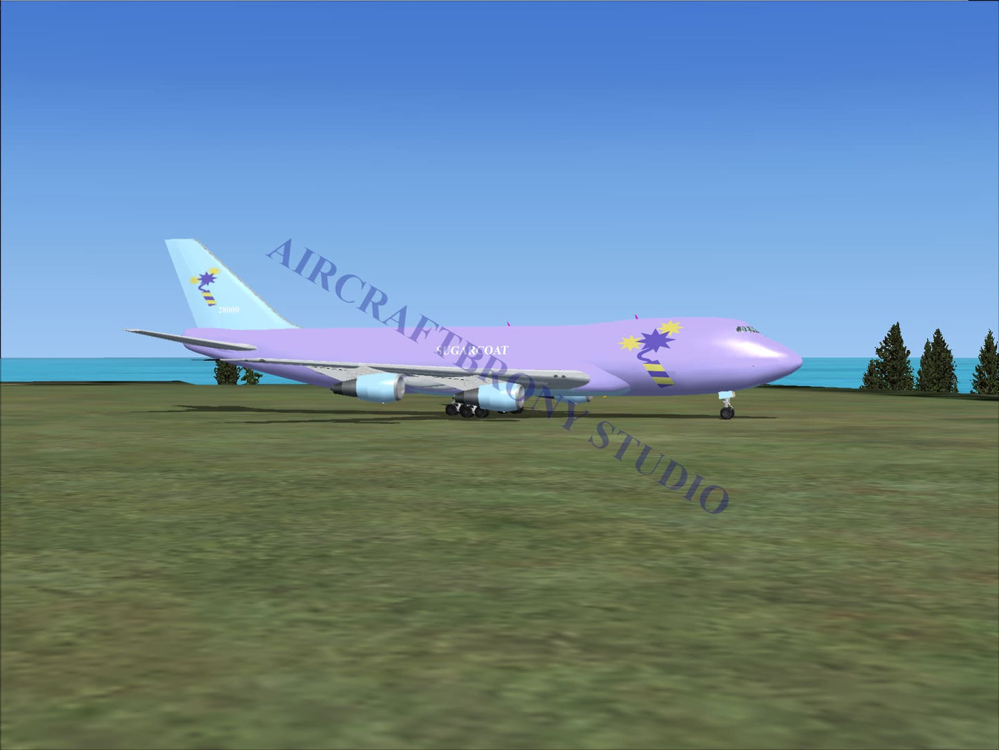 Sugarcoat Boeing 747-200 (Digital Image) Digital Image