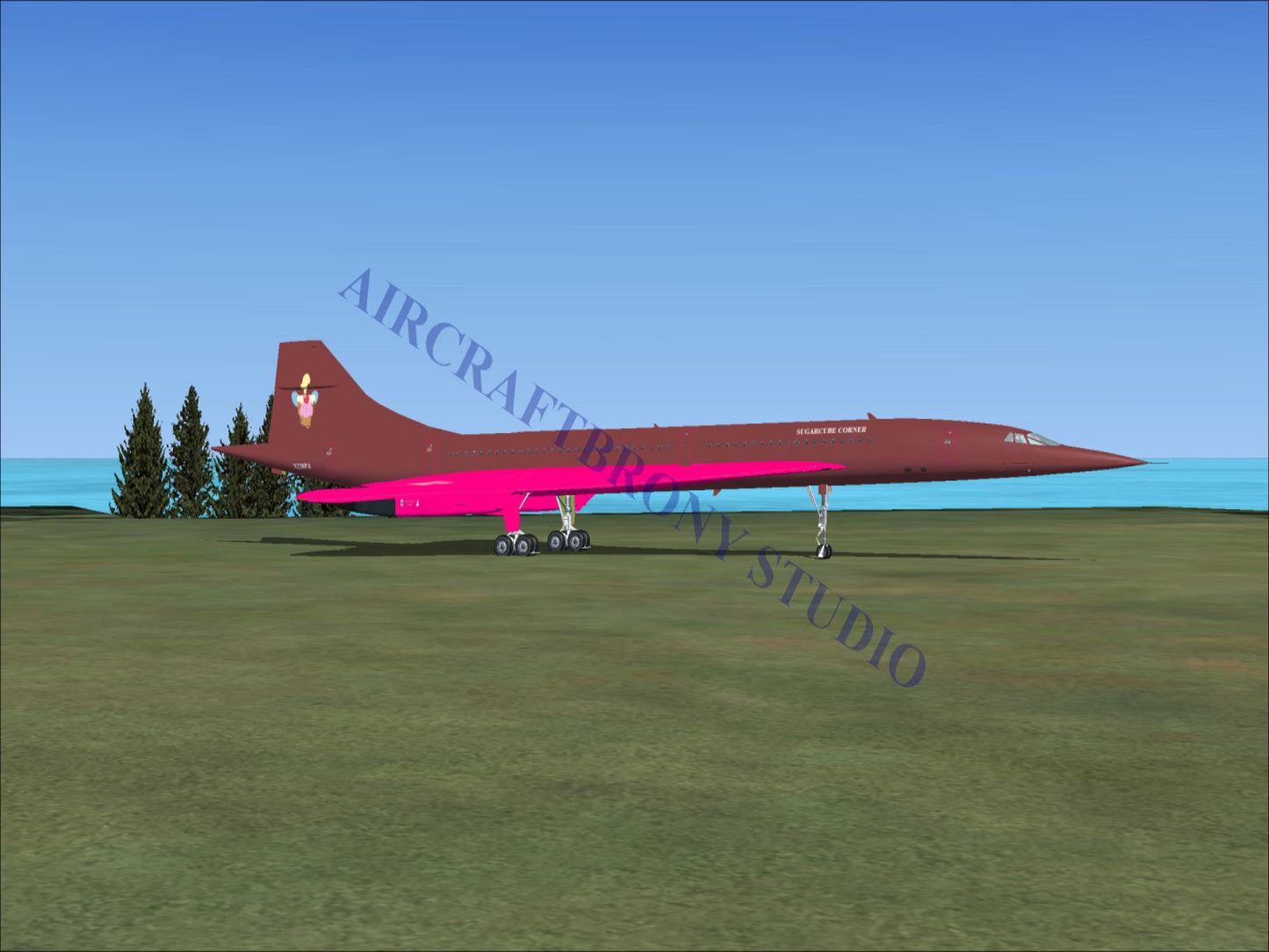 Sugarcube Corner Aerospatiale Concorde (Digital Image) Digital Image