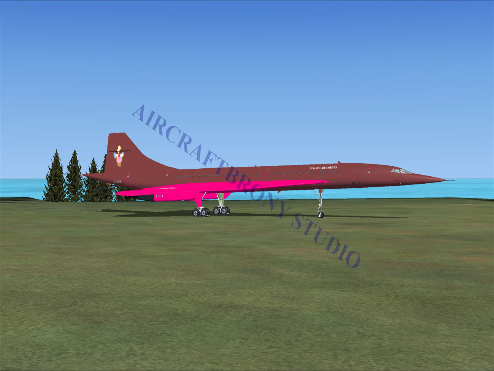 Sugarcube Corner Aerospatiale Concorde (Digital Image) Digital Image