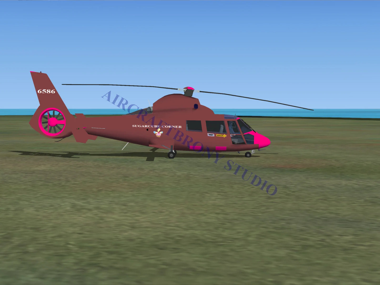 Sugarcube Corner Aerospatiale HH65 Dolphin (Digital Image) Digital Image