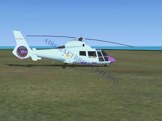 Sunny Flare Aerospatiale HH65 Dolphin (Digital Image) Digital Image