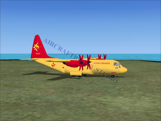 Sunset Shimmer Lockheed C-130 (Digital Image) Digital Image