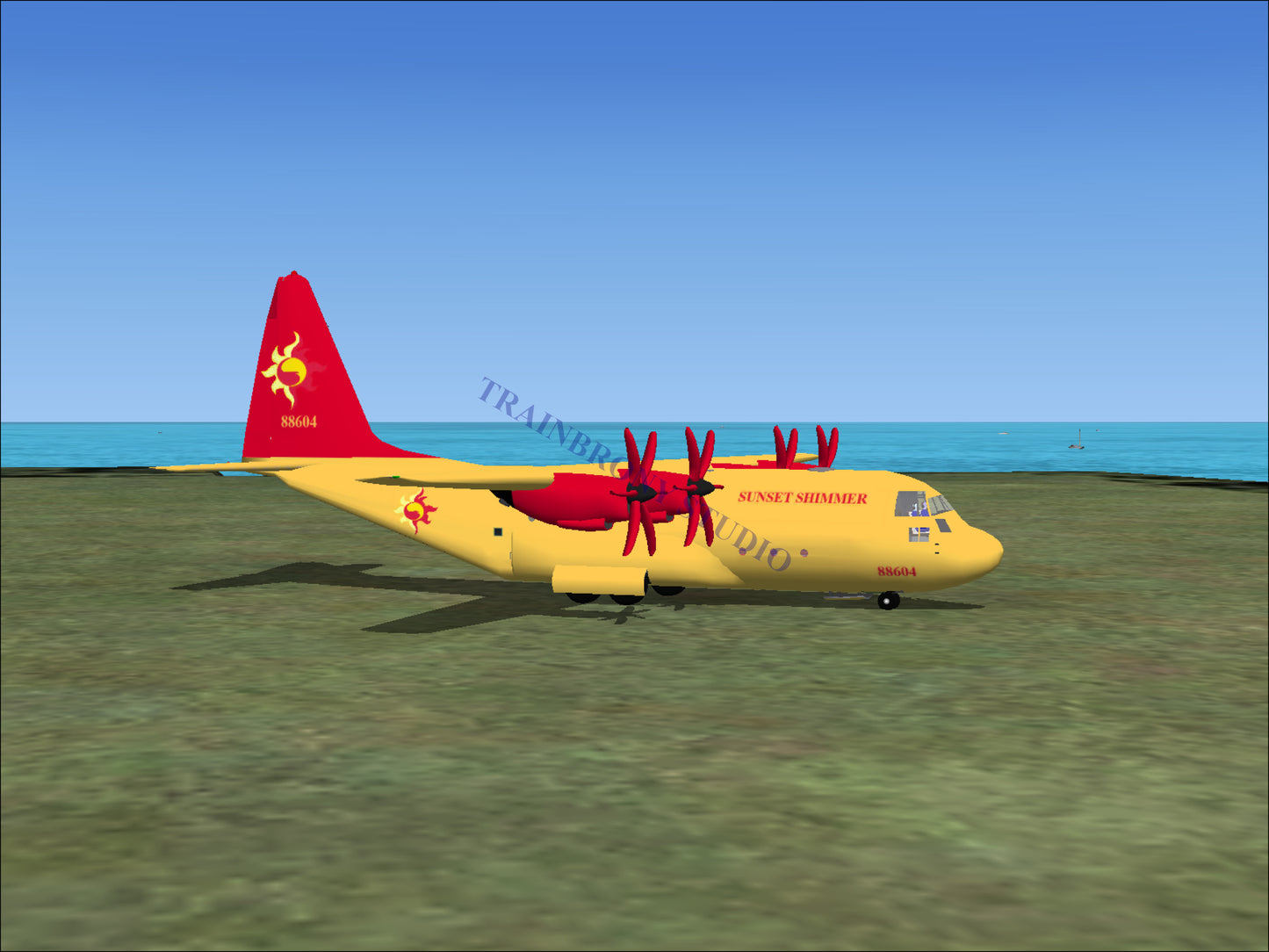 Sunset Shimmer Lockheed C-130 (Digital Image) Digital Image