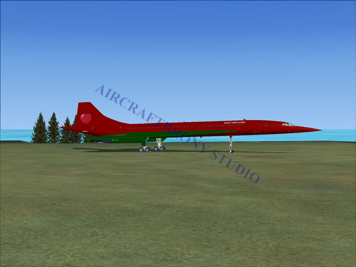 Sweet Apple Acres Aerospatiale Concorde (Digital Image) Digital Image