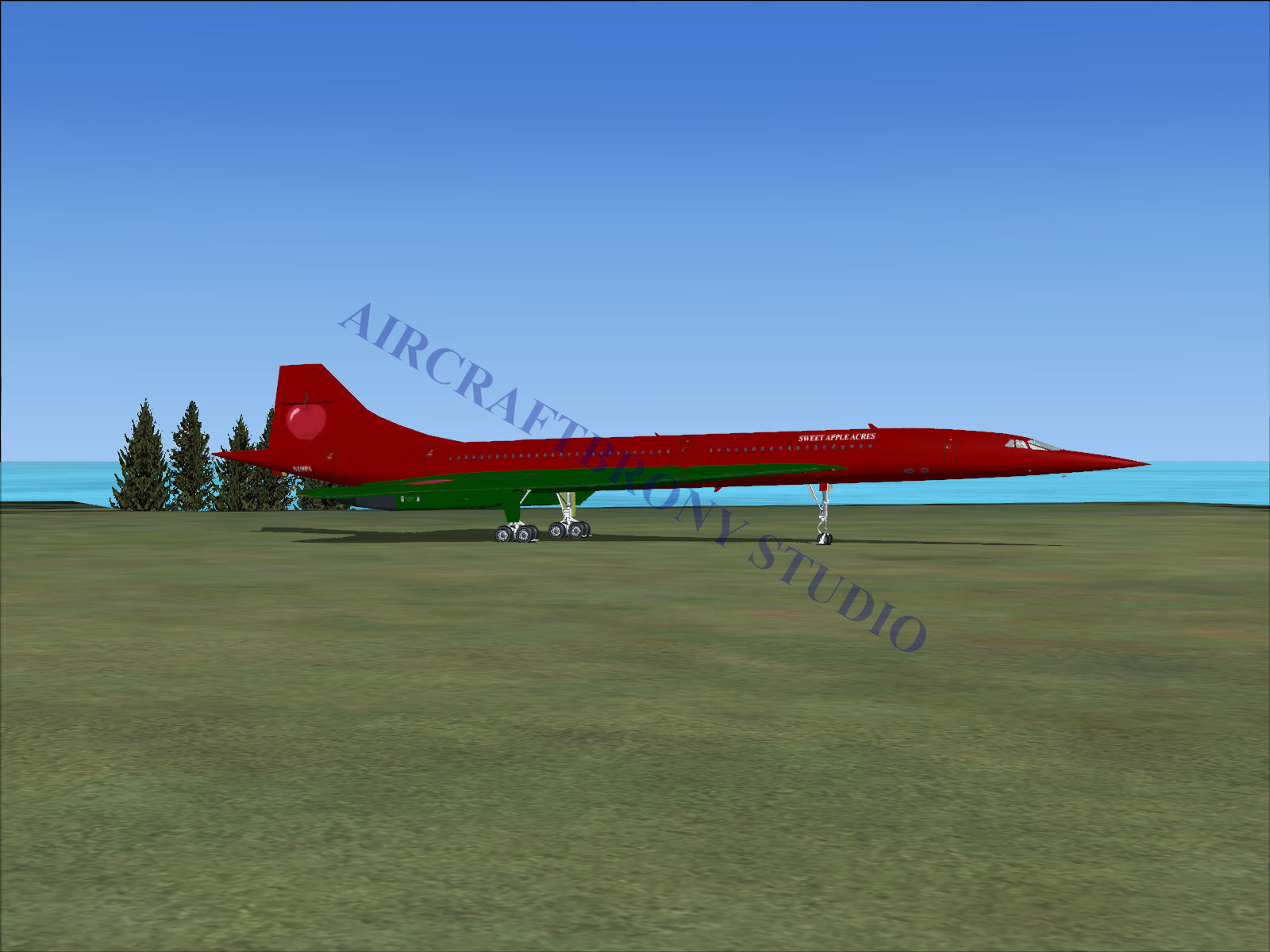 Sweet Apple Acres Aerospatiale Concorde (Digital Image) Digital Image