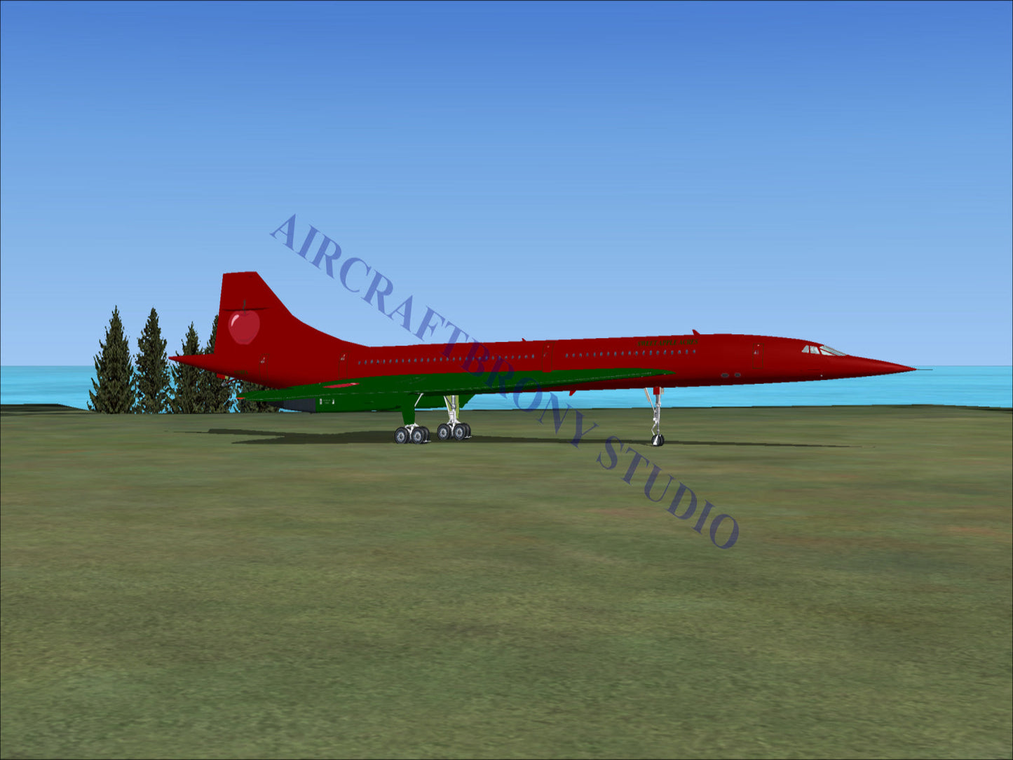 Sweet Apple Acres Aerospatiale Concorde (Digital Image) Digital Image