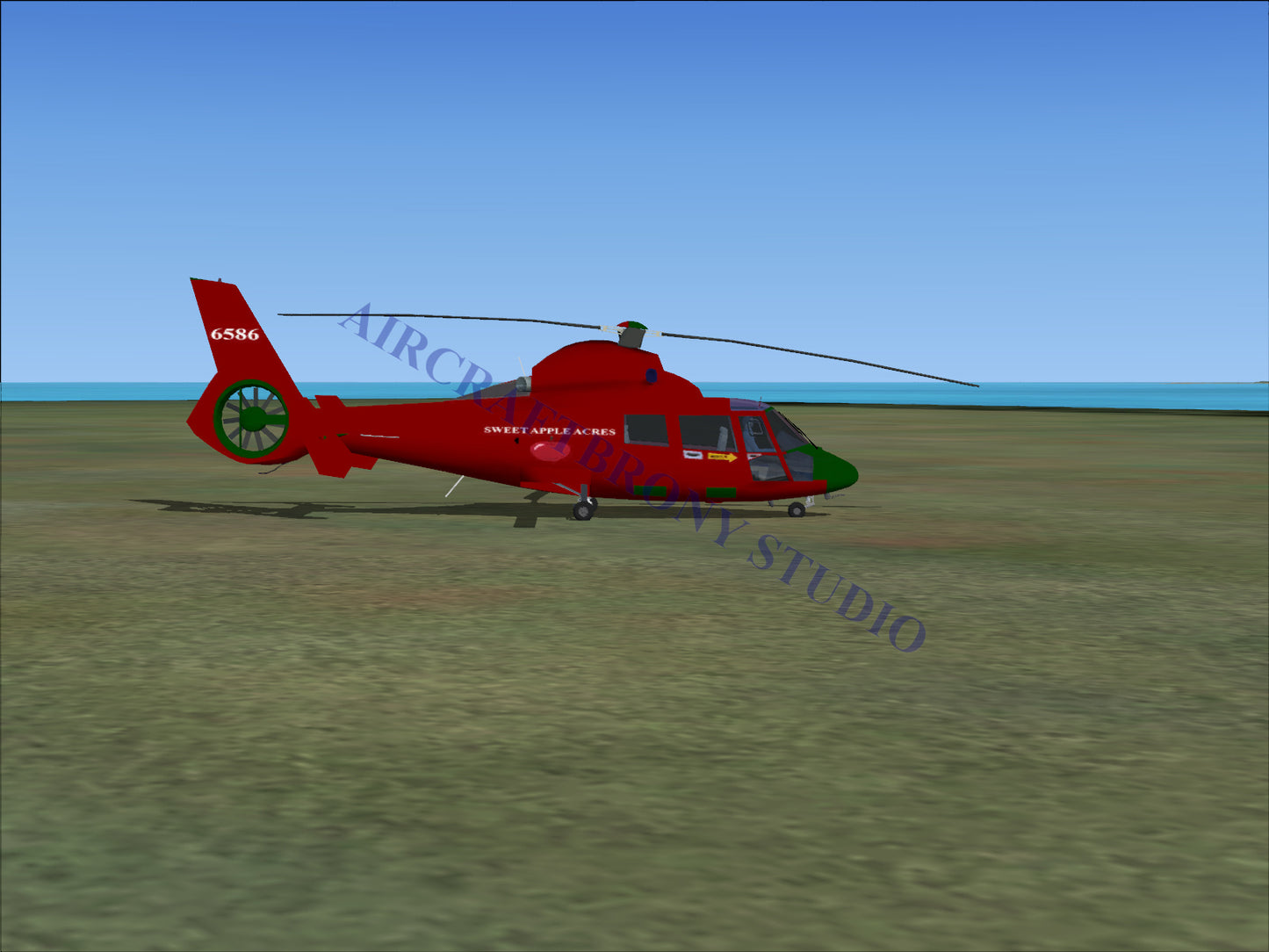 Sweet Apple Acres Aerospatiale HH65 Dolphin (Digital Image) Digital Image